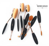 KBEAUTY™ 10 PC OVAL BRUSH SET