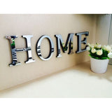 3D Mirror Wall Stickers Alphabet Letters In English