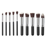 10 pcs Mini size Kabuki Brush Makeup Brush Set