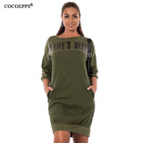 5xl 6xl Women Dresses Letter Print Large Size