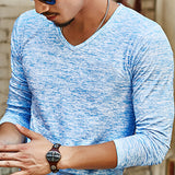 Slim Men's Summer T-Shirt Long Sleeve