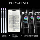 pink poly gel yayoge Nail Builder Gel varnish polish Set Polygel Quick Nail Extension hard Gel Camouflage UV LED lacquer