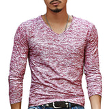 Slim Men's Summer T-Shirt Long Sleeve