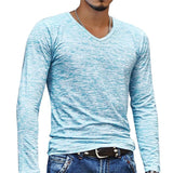 Slim Men's Summer T-Shirt Long Sleeve